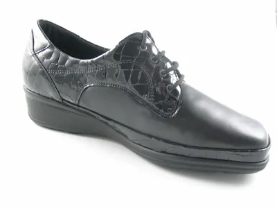Produktbild von WALDLÄUFER Damen Schnürschuhe bequem schwarz Gr. 51/2