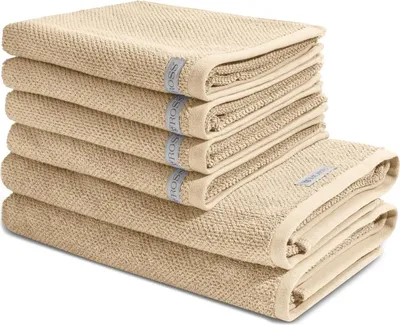 Produktbild von Ross Selection 4 X Handtuch 2 X Duschtuch im Set Weiche Frottee-Qualität für besten Komfort, Hohe Saugkraft und schnelle Trocknung, Stilvolles Design mit gewebter Bordüre