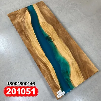 Produktbild von Moderne Tische Esstisch Design Tisch Harz Meer Fluss Möbel 180x80 Epoxid Ozean