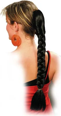Produktbild von Extensions Haarverlängerung Ansteckzopf mit Ansteckkamm braun 55 cm
