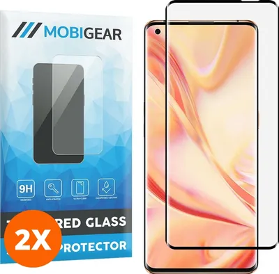 Produktbild von Mobigear Curved 4.99 OPPO Find X2 Pro Panzerglas Gehärtetes Glas Displayschutz - Hüllenfreundlich - Schwarz (2er Pack)