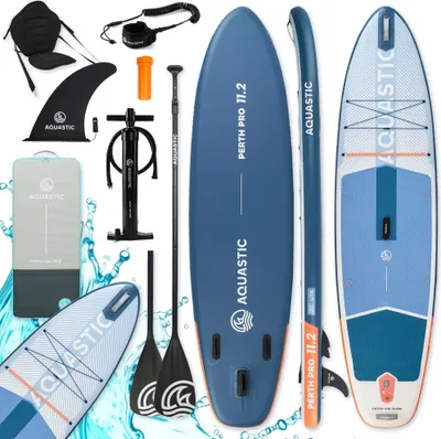 Obrázek produktu pro Sup Aquastic Perth Pro 340Cm 2V1 - Tropfenstich, Paddel, Pumpe, Sitz
