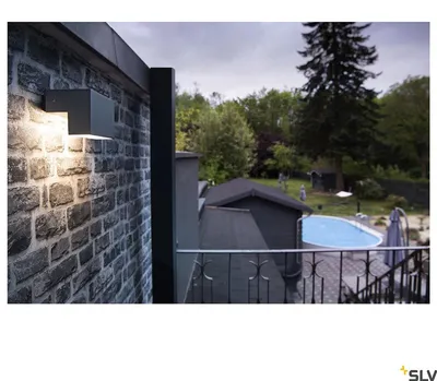 Obrázek produktu pro SLV 1003539 L-LINE OUT WL, venkovní nástěnné LED svítidlo antracitové CCT spínač 3000/4000K IP65