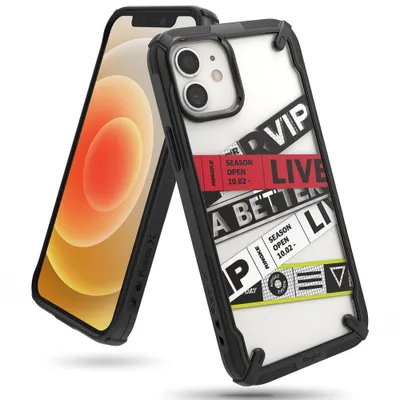 Produktbild von Ringke Fusion X Hülle für iPhone 12 Mini - Schwarz KP25111