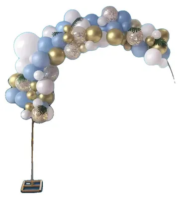 Image de Arche à ballons, structure en fer résistante, décoration polyvalente pour événements, L