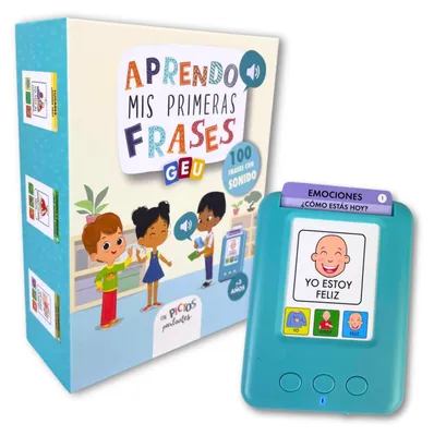 Produktbild von Sprachkarten Spanisch Lernspiel - 100 Sätze - 50 Karten - Interaktiv - Für 3-jährige Kinder