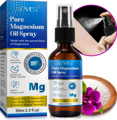 Produktbild von Magnesiumöl Magnesium reines Zechstein Öl Spray für Sport Muskel Entspannung, 1x 60ml
