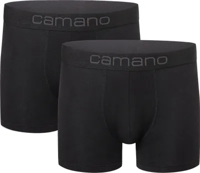 Produktbild von Camano Boxershorts Comfort mit nachhaltigerer Baumwolle (BCI) 2er Pack black 2XL