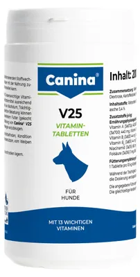 Obrázek produktu pro Canina V25 Vitamin Tabs 200g (60tbl.)