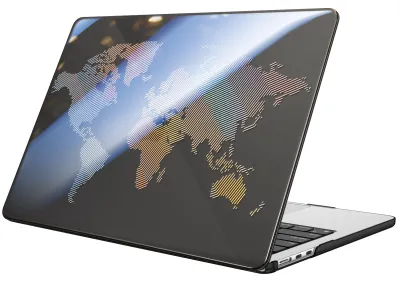 Produktbild von Fintie Hülle Kompatibel mit MacBook Air 13,6 Zoll M5 M4 M3 M2 (2026-2022) A3449 A3240 A3113 A2681, Ultradünne Hartschale Schutzhülle Snap Cover Kompatibel mit MacBook Air 13, Weltkarte