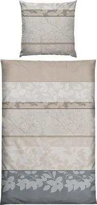 Produktbild von REDBEST Bettwäsche beige-grau 1x 155x220 cm + 1x 80x80 cm