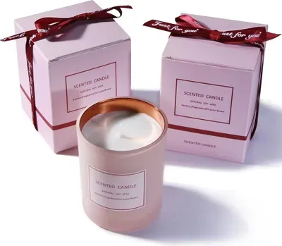 Produktbild von Soja Duftkerze Rosa/Shangri la – Eleganz für Ihr Zuhause KP32755