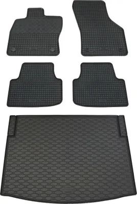 Produktbild von Rigum Gummi Fußmatten + Kofferraumwanne im Set für Seat Leon 4 Limo
