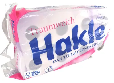 Image de Hakle 440175 Papier hygiénique TRAUMWEICH 4 plis 8 rouleaux