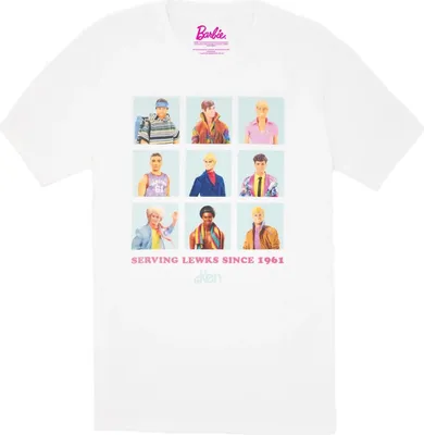 Produktbild von Barbie - "Serving Lewks Since 1961" T-Shirt für Herren NS7631 (XXL) (Weiß)