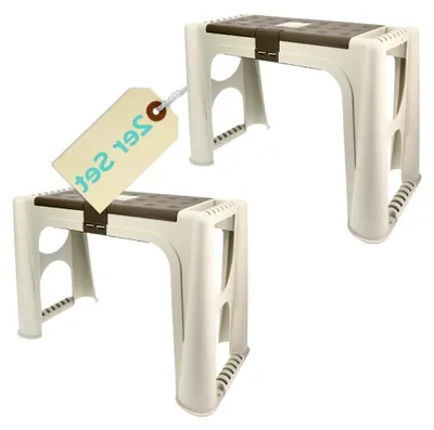 Produktbild von 2er Set Kniebank 2in1 mit Stauraum und Aufstehhilfe