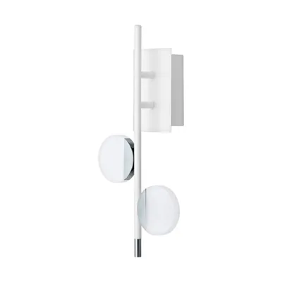 Immagine prodotto di Applique LED a 2 luci cromo bianco satinato Olindra