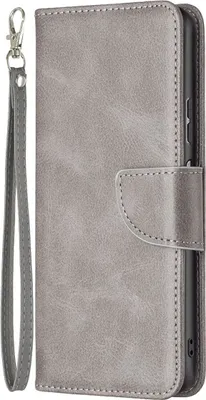 Produktbild von König Design Hülle kompatibel mit ZTE Blade A71 Kunstleder Handyhülle - Handy Case Grau