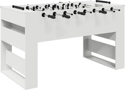 Produktbild von vidaXL Fußballtisch 2 pcs Weiß 146,5 x 74 x 85 cm Holzwerkstoff
