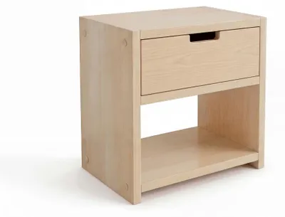 Produktbild von VIREA Nachttisch mit Schublade, Kiefernholz