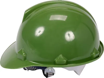 Produktbild von Grüner Schutzhelm aus HDPE mit Pinlock-Verschluss