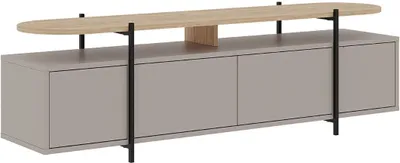 Immagine prodotto di Calicosy - Mobile TV 4 ante e piedi in metallo L160 cm - Hinoa