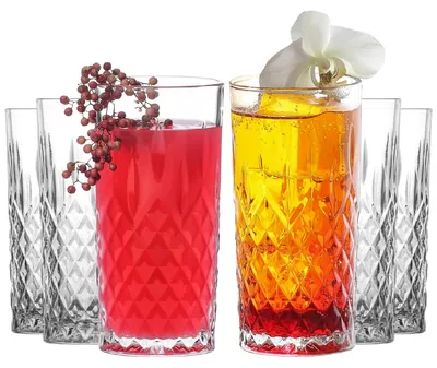 Produktbild von LAV Odin Kristall-Design Saftglas: Elegante 6er Longdrinkgläser