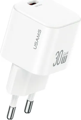 Image de Usams Jo Series Charger Cc262 30W Usb-C + Usb-C/Lightning cable 1M White