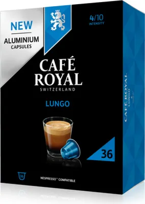 Produktbild von Café Royal Lungo 36 kapslí Alu
