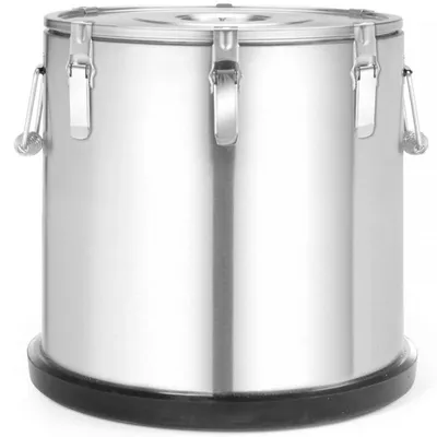 Image de Thermobox – 20 litres – Acier inoxydable – Récipient alimentaire – Récipient isotherme – Pour restauration