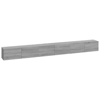 Image de vidaXL Ensemble de meubles TV 3 pièces Gris Sonoma Bois composite