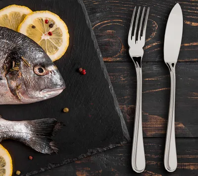 Produktbild von Kochmann Robustes Fischbesteck-Set 12-teilig aus Edelstahl für Fischliebhaber