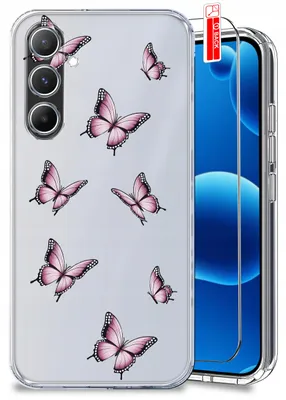 Produktbild von Hülle für Samsung A56 5G – Frühlingsmotive, Frühlingsblumen, durchsichtige Hülle + Displayschutzfolie