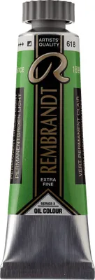 Image de Rembrandt peinture à l'huile en tube 15 ml, vert permanent light 618