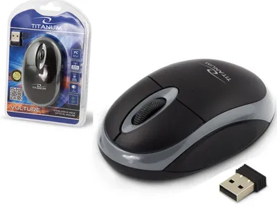 Produktbild von Esperanza kabellose Maus Vulture USB 3D starke schwarz