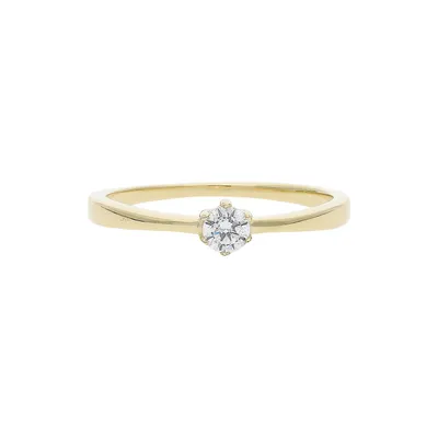 Produktbild von JuwelmaLux Ring 333 Gold mit synth. Zirkonia JL39-07-0382 56