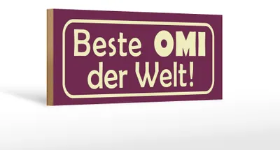 Produktbild von Holzschild Spruch 27x10cm Beste Omi der Welt