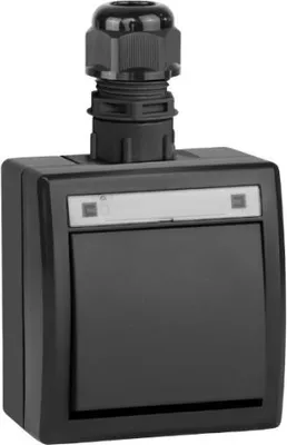 Obrázok produktu pre Elektroplast Switch 5001-67 Ip65 Aquant Black