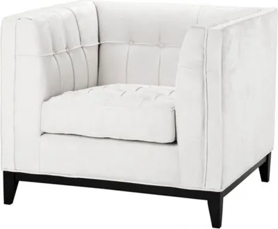 Produktbild von Casa Padrino Luxus Designer Hotel Sessel Weiß - Luxus Sessel