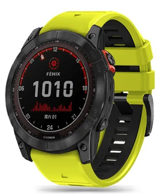 Produktbild von Tech-Protect Iconband Pro Garmin Fenix 3 / 5X / 3Hr / 5X Plus / 6X / 6X Pro / 7X Lime/Schwarz