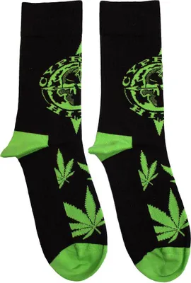 Imagen del producto de Cypress Hill - Calcetines uni para hombre/mujer, modelo RO12676 (talla 40,5 EU - 45,5 EU) (negro/verde)