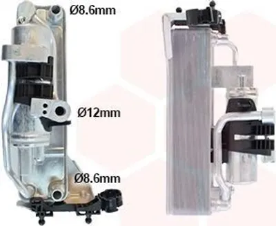 Zdjęcie produktu dla VAN WEZEL 06015705 Kondensator klimatyzacji Kondensator klimatyzacji do BMW 1 hatchback (F20) + osuszacz