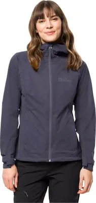Produktbild von Jack Wolfskin Damen Regenmantel Graphit 1115121_1388 Grösse L