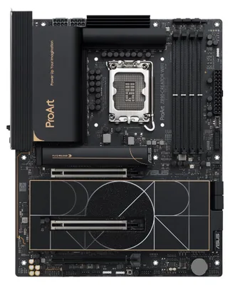 Produktbild von ASUS PROART Z890-CREATOR WIFI, Intel, LGA 1851 (Socket V1), Intel Core Ultra (Series 2), LGA 1851, DDR5-SDRAM, 192 GB
