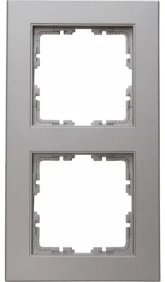 Produktbild von Kopp Abdeckrahmen 2f.HK07 402647007 stahlfarben