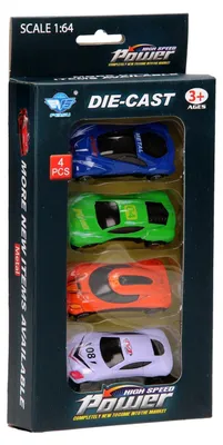 Image de Coffret de voitures de luxe, 4 pièces, 1:64