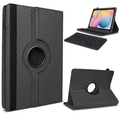 Produktbild von Tablet Hülle Tastatur Tasche für Samsung Galaxy Tab A7 2020 Schutzhülle BluetoothFarbe 360 Uni:Schwarz