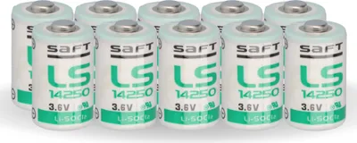 Immagine prodotto di 10x Batteria Saft al litio 3,6V LS 14250 - 1/2 AA - LS14250 Li-SOCl2