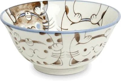 Produktbild von Tokio Japan Design Katzen Schalen Kawaii Cat Tayo Schüssel Blue