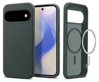 Produktbild von Spigen Liquid Air (Mag Fit), Cover, Google, Pixel 11, 16 cm (6.3"), Dunkelgrün